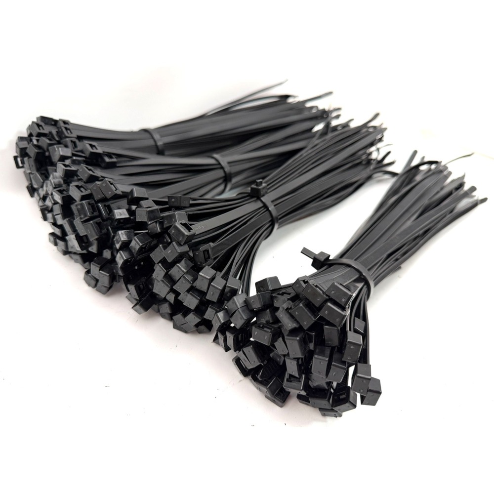 HellermannTyton T120R Heavy Duty Cable Zip Ties Black 120lb 15" | (375 Total)
